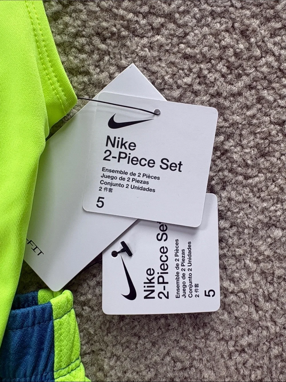 Nike Kids Boys sleeveless tank shorts set size 5 NWT - Picture 2 of 2